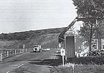 Wegehaus Heiligenstock kurz vor Fertigstellung der Schnellstrasse 1968